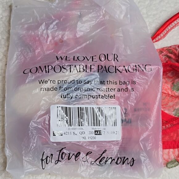 1185 NWT For Love & Lemons Gene Bra Sz 32DD - Picture 6 of 6